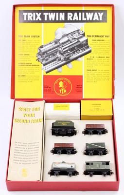 Lot 706 - Trix Twin Railway set 3-rail comprising 0-4-0...