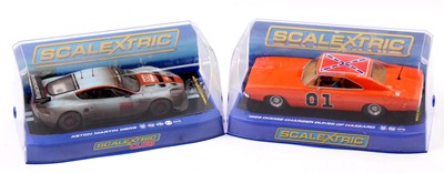 Lot 1893 - A Scalextric slot racing car group to include...