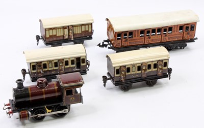 Lot 183 - A collection of Bing 0 gauge tin plate and...