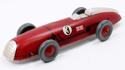 Lot 1858 - A Chad Valley Harborne 1940s race car...