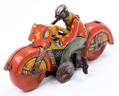 Lot 1849 - Mettoy (UK) Tinplate Clockwork "Clown on a...