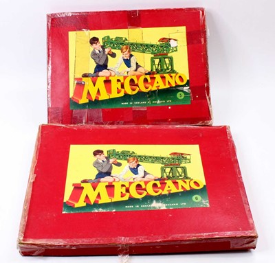 Lot 1963 - 2 Meccano 1950s sets containing a quantity of...