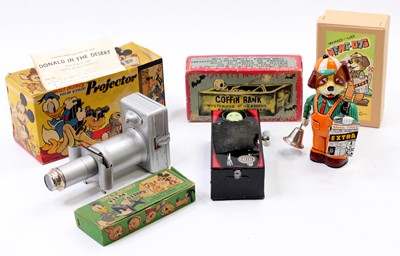 Lot 1911 - A collection of mixed novelty children's tin...