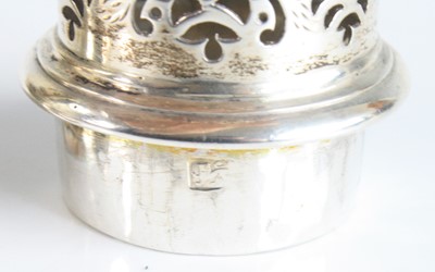 Lot 2089 - A George II silver sugar caster, of typical...