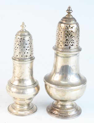 Lot 2087 - A George II silver sugar caster, of typical...