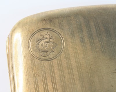 Lot 106 - A 9ct gold pocket cigarette case, having...