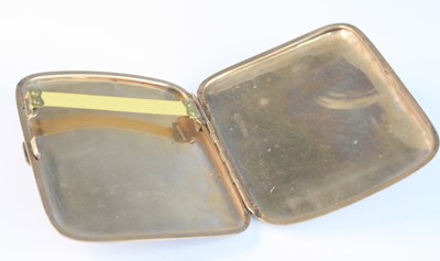 Lot 106 - A 9ct gold pocket cigarette case, having...