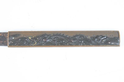Lot 592 - A Japanese Gendaito wakizashi, having a 47cm...