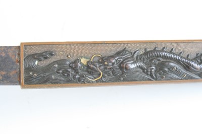 Lot 592 - A Japanese Gendaito wakizashi, having a 47cm...