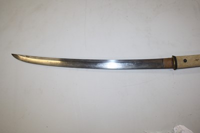 Lot 592 - A Japanese Gendaito wakizashi, having a 47cm...