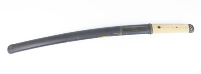 Lot 592 - A Japanese Gendaito wakizashi, having a 47cm...