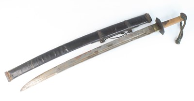 Lot 593 - A Chinese Boxer Rebellion period sword, having...