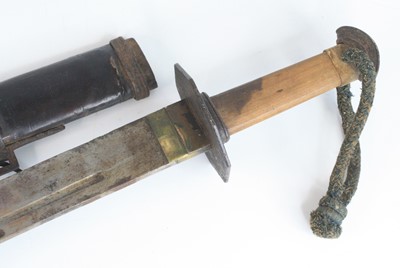 Lot 593 - A Chinese Boxer Rebellion period sword, having...