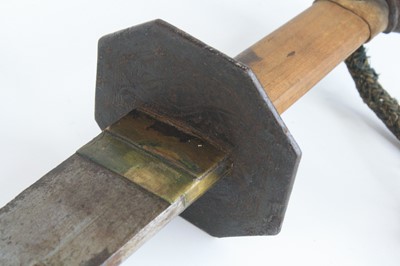 Lot 593 - A Chinese Boxer Rebellion period sword, having...