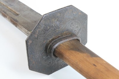 Lot 593 - A Chinese Boxer Rebellion period sword, having...
