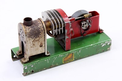 Lot 19 - Passall stationary horizontal hot air engine,...