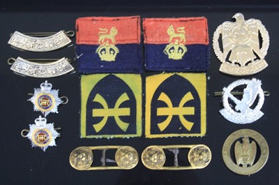 Lot 541 - A pair of cloth formation signs for the 12th...