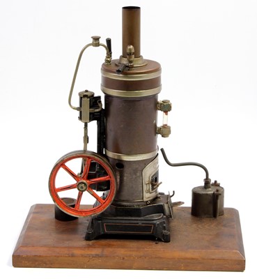 Lot 72 - Bing Circa 1920 spirit fired vertical steam...