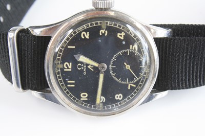 Lot 684 - A gentleman's British military Omega W.W.W....