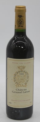 Lot 1047 - Château Gruaud Larose, 1998, Saint-Julien, one...