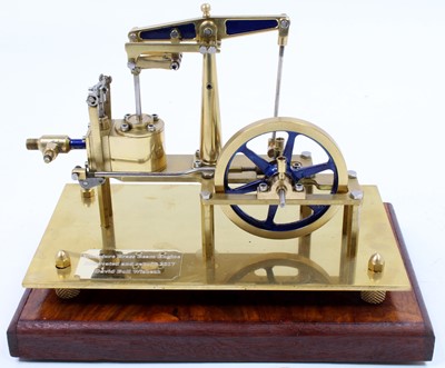 Lot 69 - A very well-engineered miniature brass beam...