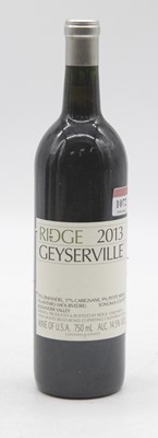 Lot 1072 - Ridge Vineyard Geyserville, 2013, Alexander...