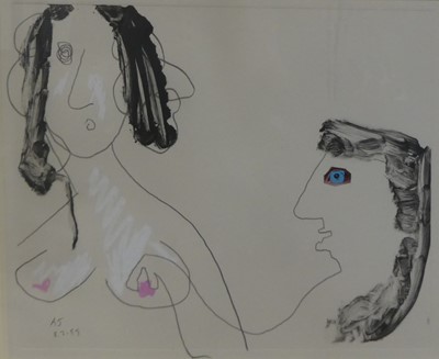 Lot 168 - Andrew Johnstone (b.1933) - Untitled, mixed...