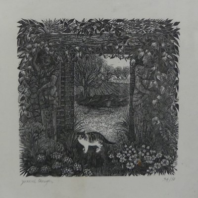 Lot 195 - Yvonne Skargon (b.1931) - Cat, limited edition...