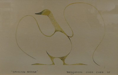 Lot 192 - Benjamin Chee Chee (1944-1977) - Dancing Goose,...