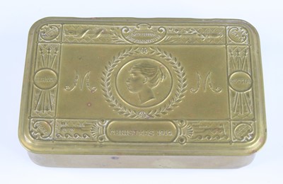 Lot 526 - A WW I Princess Mary Christmas gift tin with...