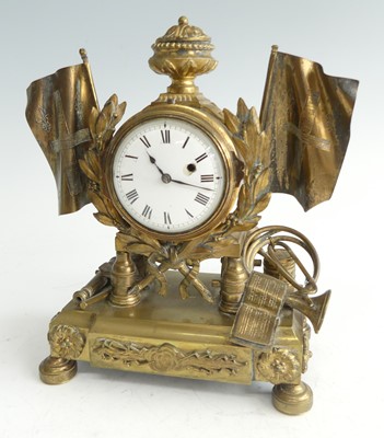 Lot 2381 - A late 19th century French gilt bronze mantel...