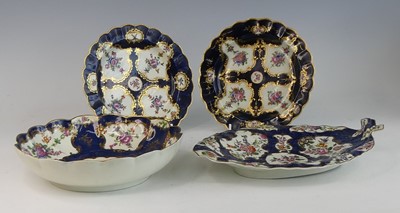 Lot 2042 - A first period Worcester porcelain dish, circa...