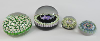 Lot 64 - A collection of four various caned glass...