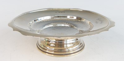 Lot 85 - An early 20th century silver pedestal...