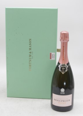 Lot 1251 - Bollinger rose NV champagne in Fortnum & Mason...