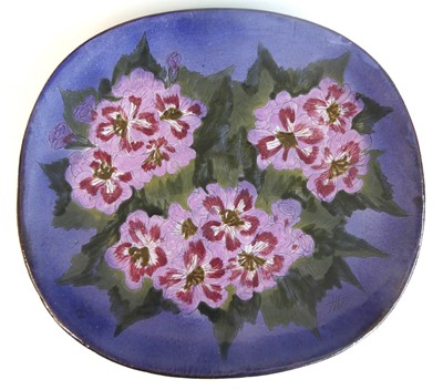Lot 42 - A large Chelsea studio pottery platter,...