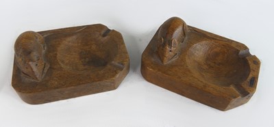 Lot 143 - Robert 'Mouseman' Thompson - a pair of oak...