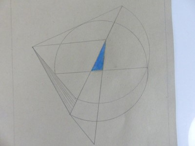 Lot 222 - Marlow Moss (1889-1958) - Untitled, pencil and...