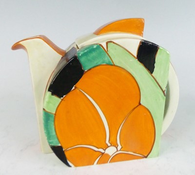 Lot 34 - A 1930s Clarice Cliff Orange Gardenia pattern...