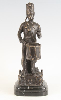 Lot 518 - A bronze alloy figure, modelled as a...