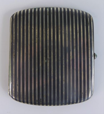 Lot 80 - An early Art Deco silver niello pocket...