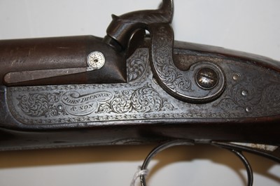 Lot 824 - A 19th century double barrel side by side...