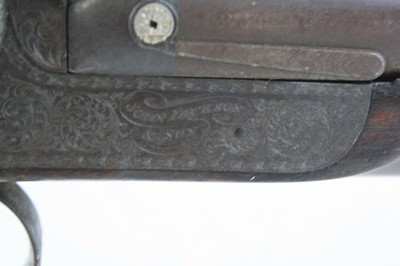 Lot 824 - A 19th century double barrel side by side...
