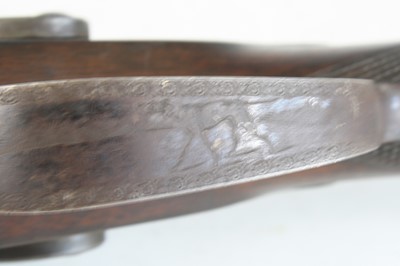 Lot 824 - A 19th century double barrel side by side...