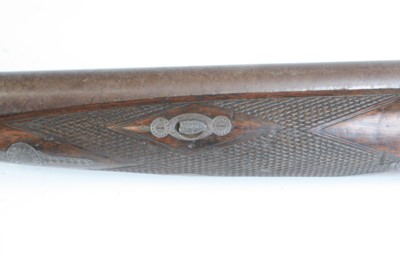 Lot 824 - A 19th century double barrel side by side...