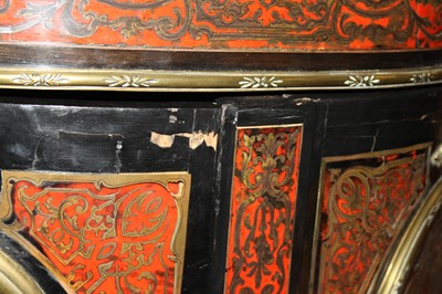 Lot 2423 - A pair of mid-Victorian ebonised and boulle...