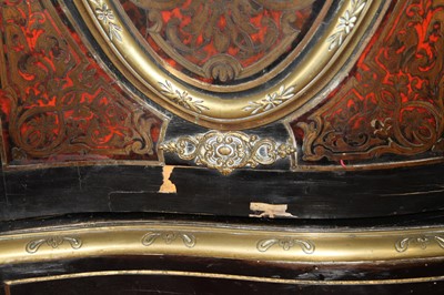 Lot 2423 - A pair of mid-Victorian ebonised and boulle...