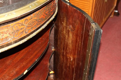 Lot 2423 - A pair of mid-Victorian ebonised and boulle...