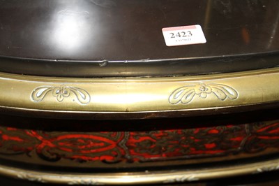 Lot 2423 - A pair of mid-Victorian ebonised and boulle...