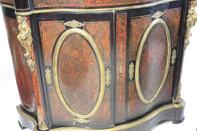 Lot 2423 - A pair of mid-Victorian ebonised and boulle...